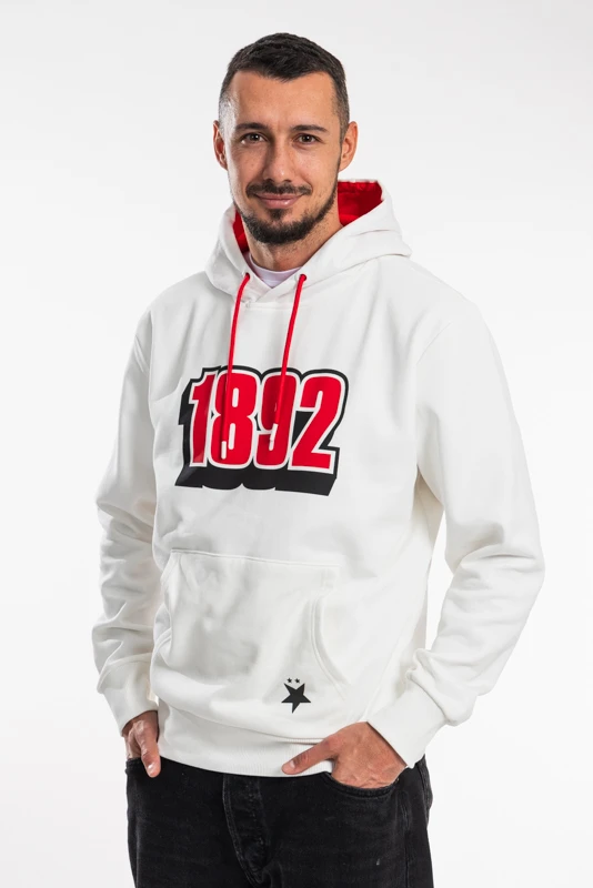 Mikina Slavia Icon Hoodie muži béžová