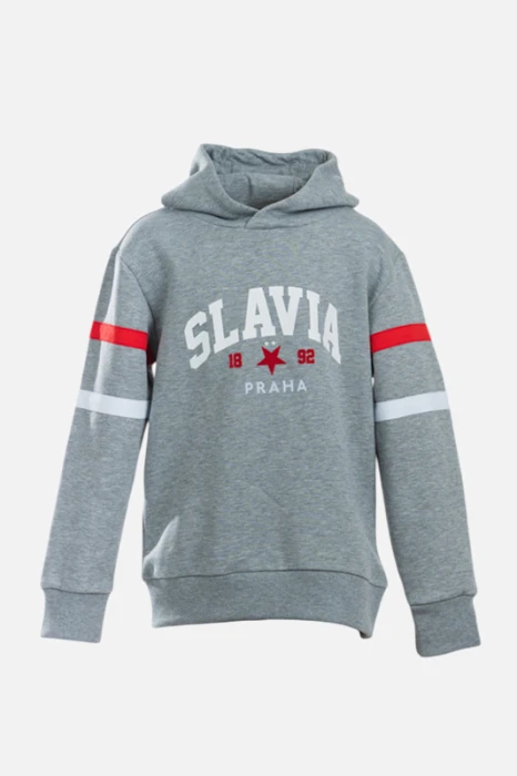 Mikina Slavia Uni Hoodie Jr. děti šedá