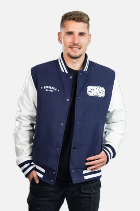 Slavia Authentic Bomber unisex modrá