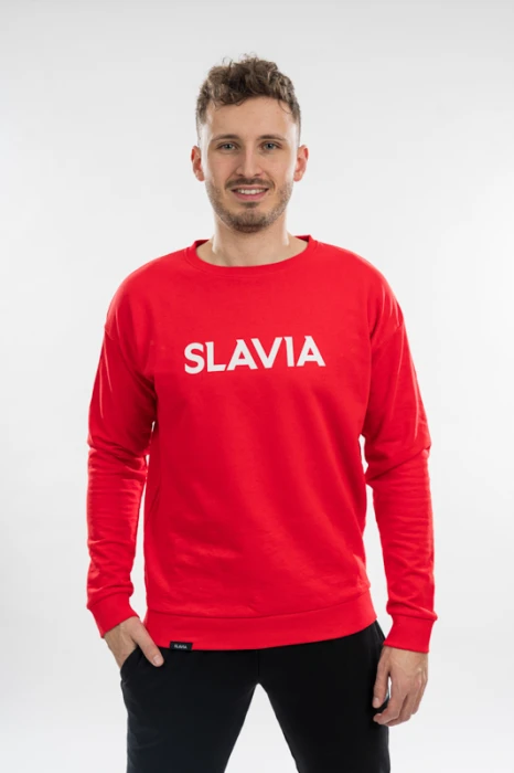 Mikina Slavia Essential muži červená