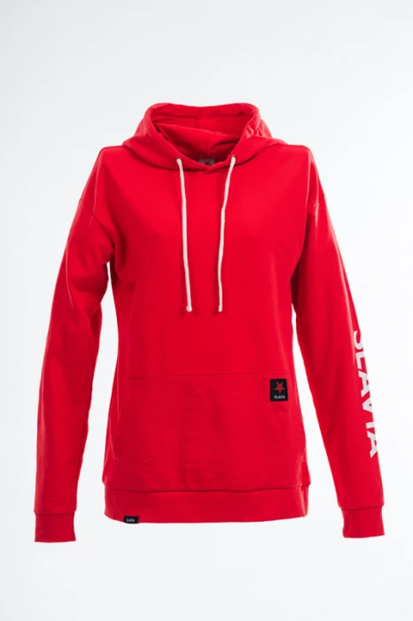 Mikina Slavia Star Hoodie Essential ženy červená