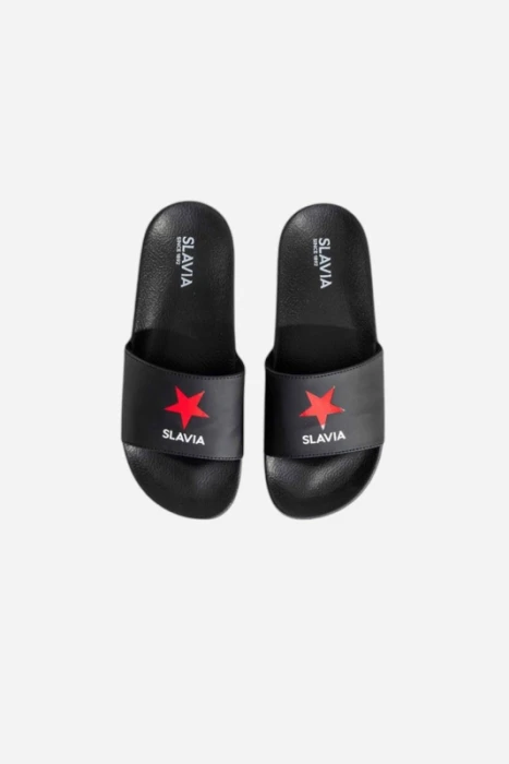 Pantofle Slavia Essential unisex bílá/černá