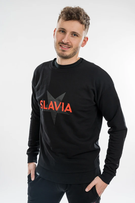 Mikina Slavia Star Essential muži černá