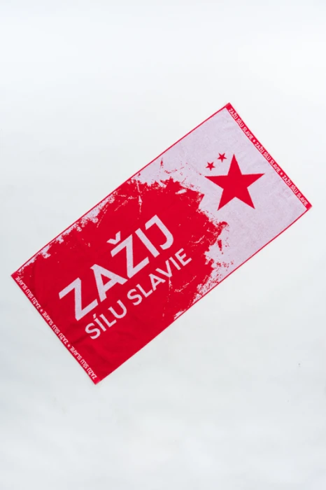 Osuška Slavia zažij sílu bílá/červená