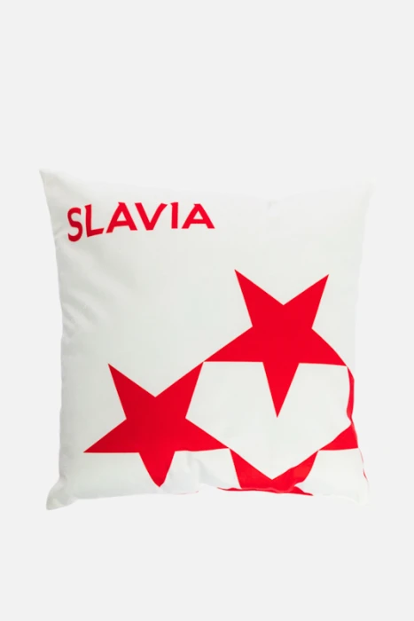 Polštář Slavia Hvězdy  bílá
