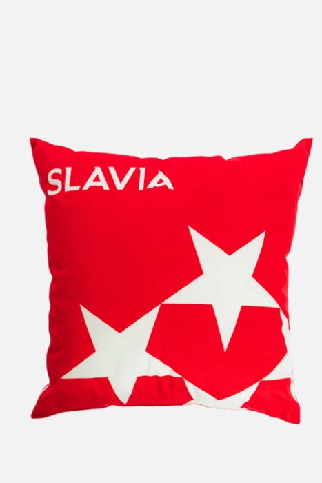 Polštář Slavia Hvězdy  červená