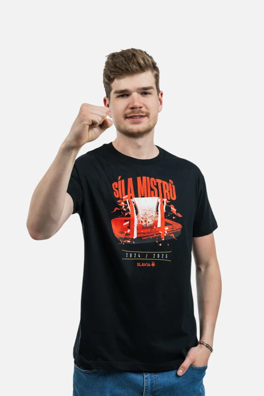 Triko Síla mistrů unisex černá