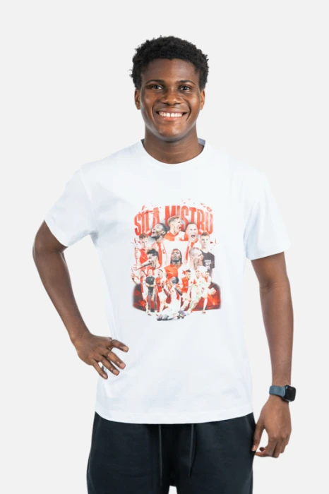 Triko Slavia Heroes unisex bílá