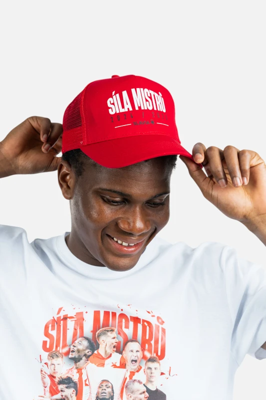 Trucker kšiltovka Síla mistrů unisex červená