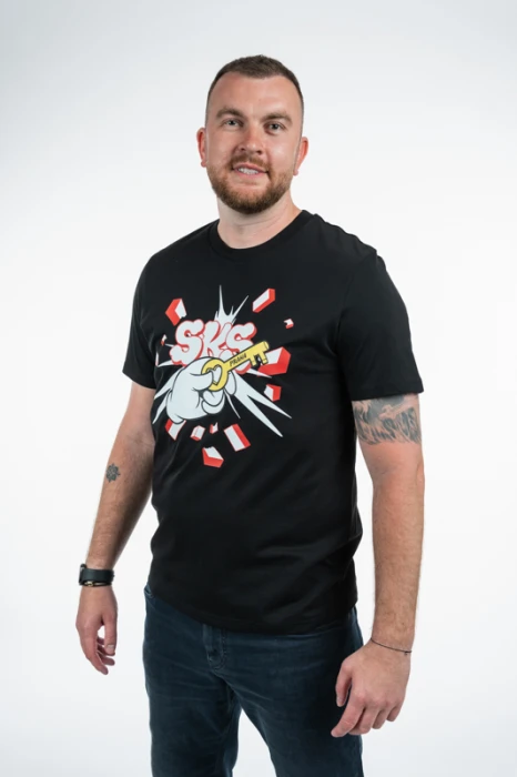 Triko Klíč od Prahy by Pasta Oner unisex černá