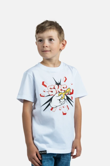 Triko Klíč od Prahy by Pasta Oner děti bílá