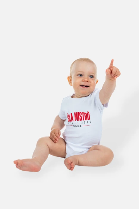 Baby body Síla mistrů  děti bílá