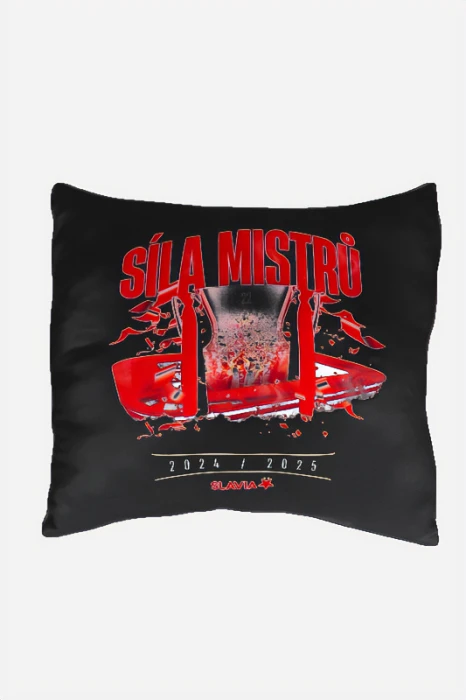 Polštář Slavia Síla mistrů  černá