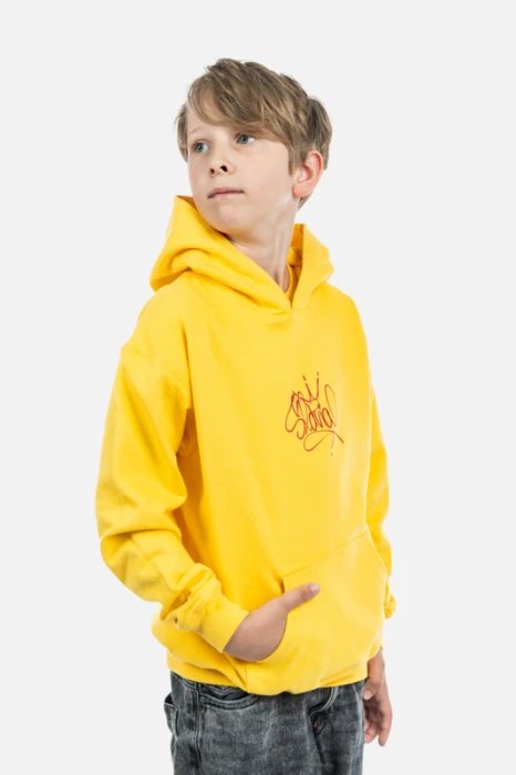 Mikina Hoodie Erb Slavia x Pasta Oner děti žlutá