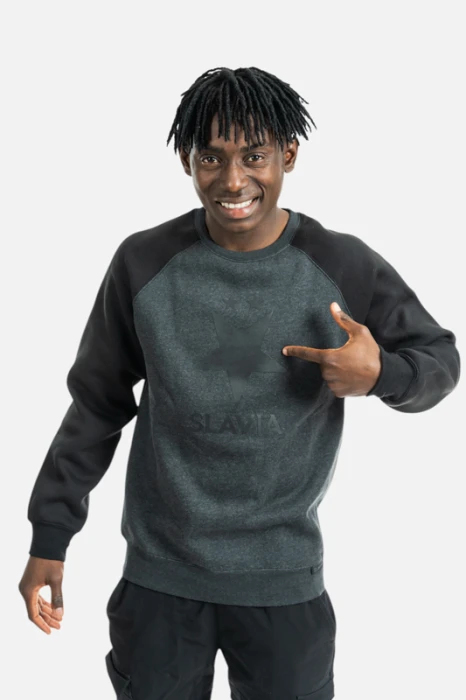 Mikina Slavia Crewneck Invisible muži šedá