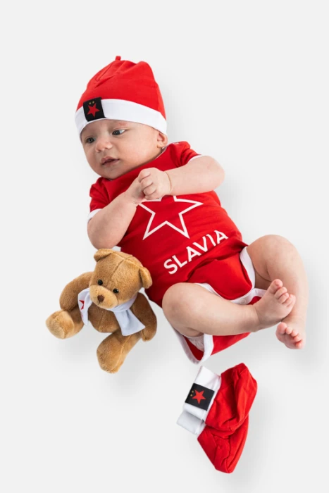 Baby set Slavia 3 pack baby červená