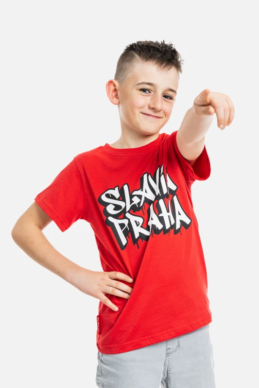 Triko Slavia Graffiti děti červená