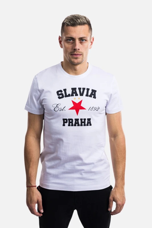 Triko Slavia Established muži bílá