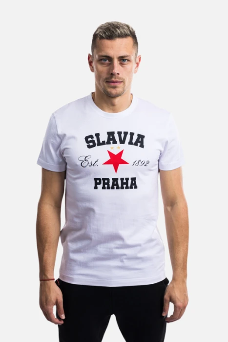 Triko Slavia Established muži bílá