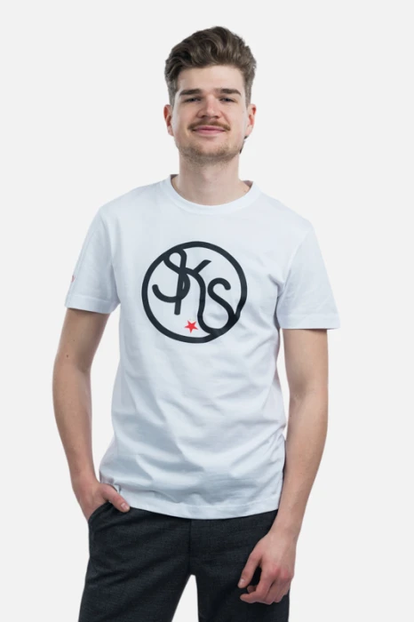 Triko Slavia SKS Circle  muži bílá
