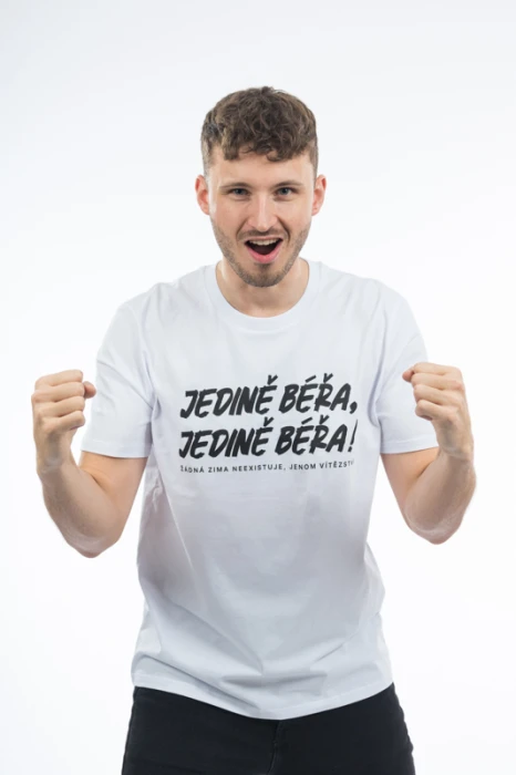 Triko Jedině Béřa Vítězství unisex bílá