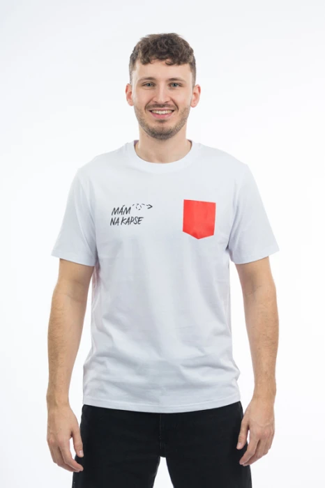 Triko Mám na kapse unisex bílá
