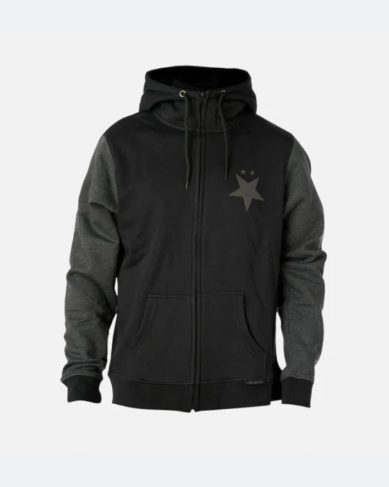 Dětská mikina SLAVIA ON BLACK zip Premium děti černá