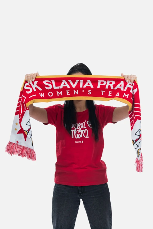 Šála WMNS TEAM ženy červená