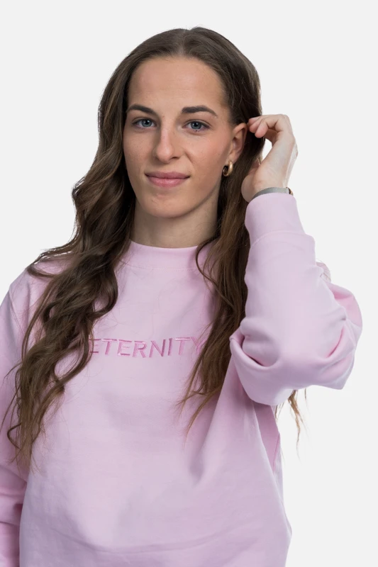 Mikina Slavia Crewneck Eternity  unisex růžová