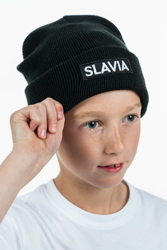 Čepice Slavia zimní děti černá