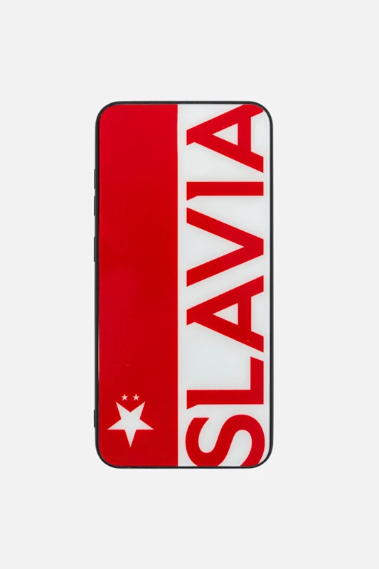 Kryt Slavia půlená Samsung S 23 Ultra  červená/bílá