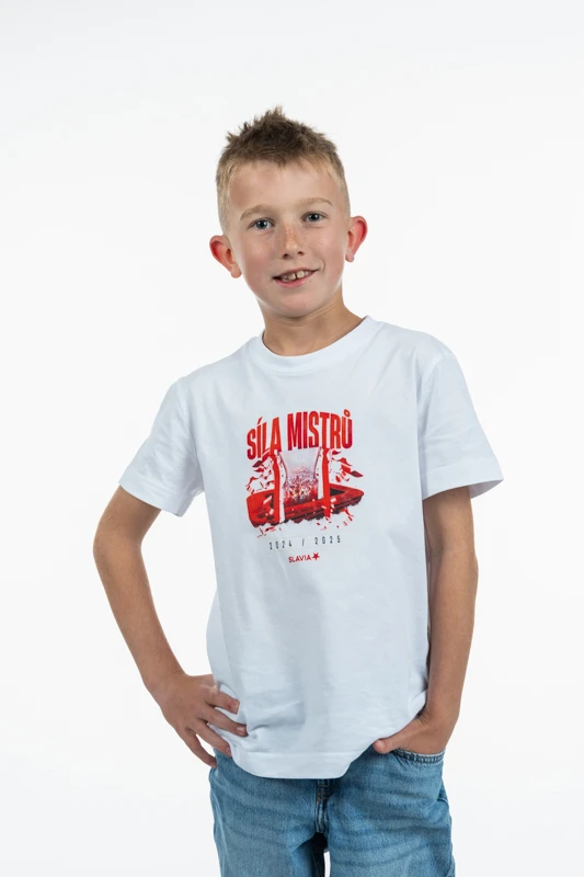 Triko Síla mistrů děti bílá
