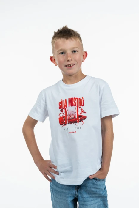 Triko Síla mistrů děti bílá