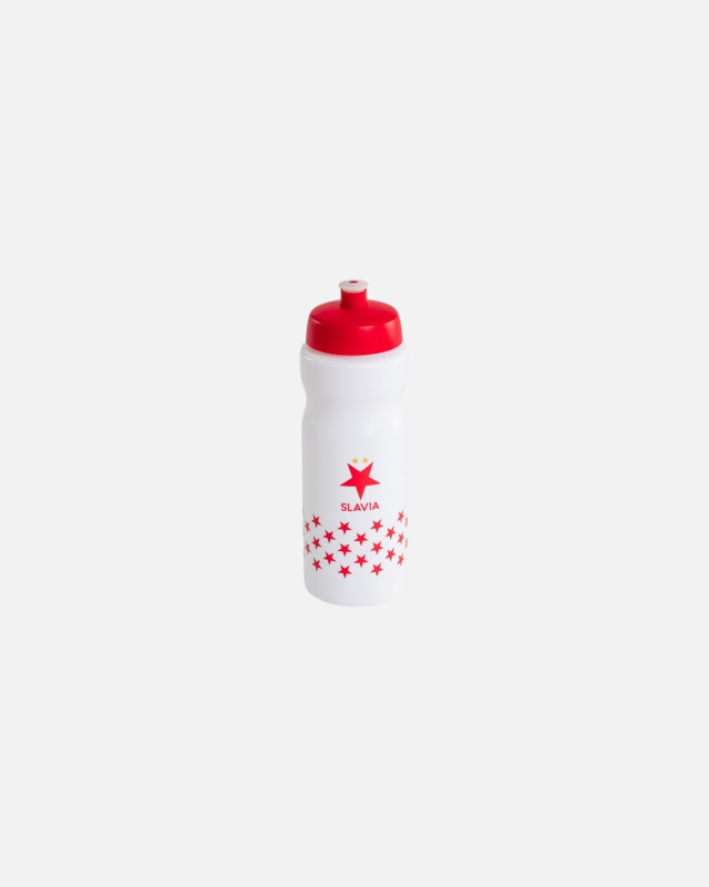 Láhev Slavia sportovní 650 ml unisex bílá/červená