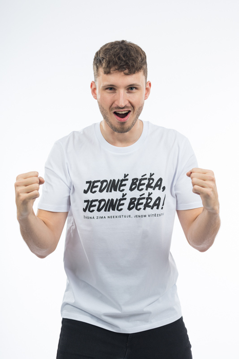 Triko Jedině Béřa Vítězství unisex bílá